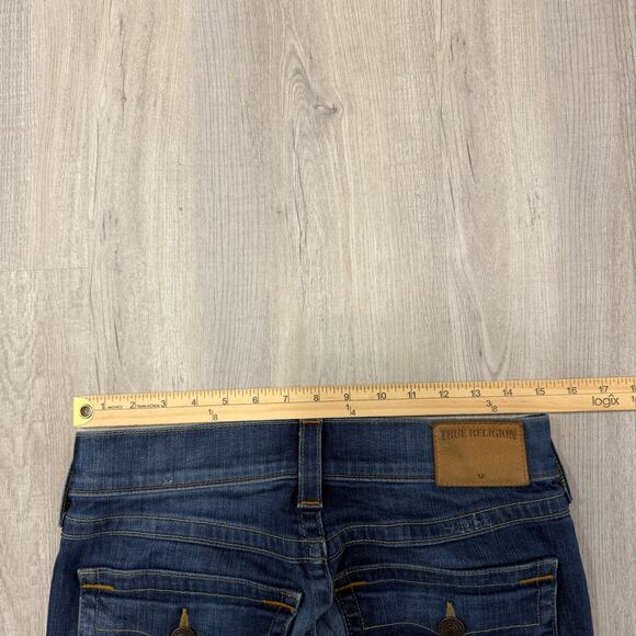 True Religion Geno Relaxed Slim Jeans Men's 28 (Fits 28x34) Blue Dark Wash - Picture 14 of 16